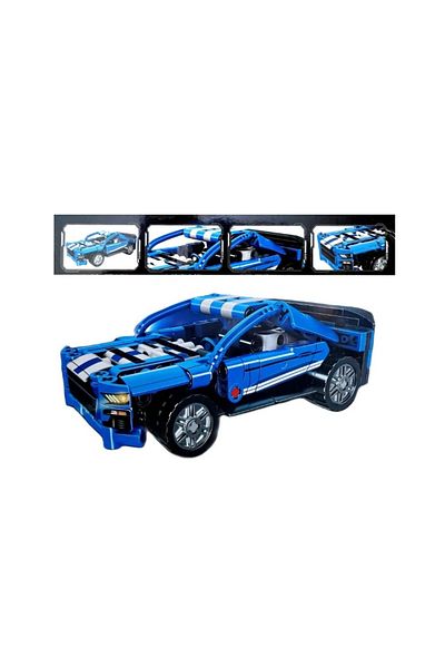 CHIRASO Set de constructie Masina sport, 227 piese, albastru