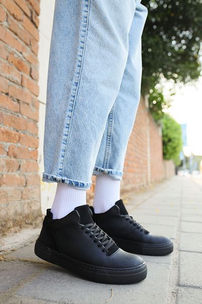 Chekich CH004 CST Hide Men's Shoes BLACK