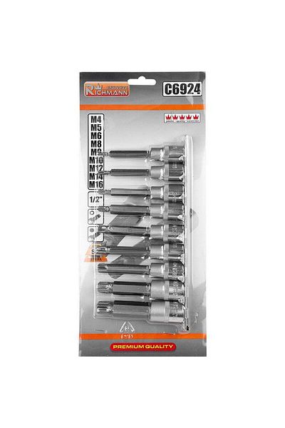 richmann exclusive Spline impact socket set, M4-M16, 1/2&#8221;, RICHMANN EXCLUSIVE