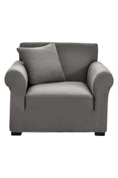 OEM Elastic Chair Cover, Uni, 90x140cm, Light Gray