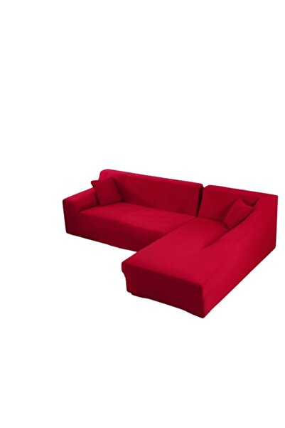 OEM Elastic Corner Sofa Cover, Comfort Uni, Elastane, 145x185cm/185x230cm, Red