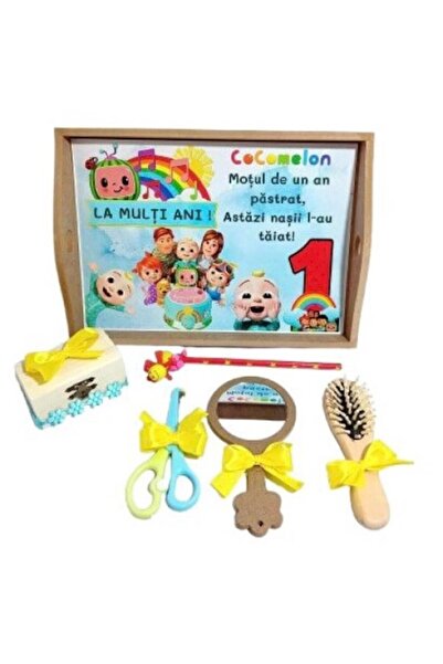 OEM Set tava mot/turta 6 piese, personalizat Cocomelon