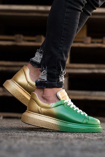 Chekich Ch254 Cbt Pittura Men's Shoes 428 Green / Yellow