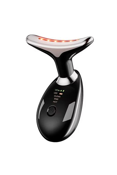 OEM Multifunctional Skin Care Device with LED and EMS Microcurrents, Elegant Design, Black
