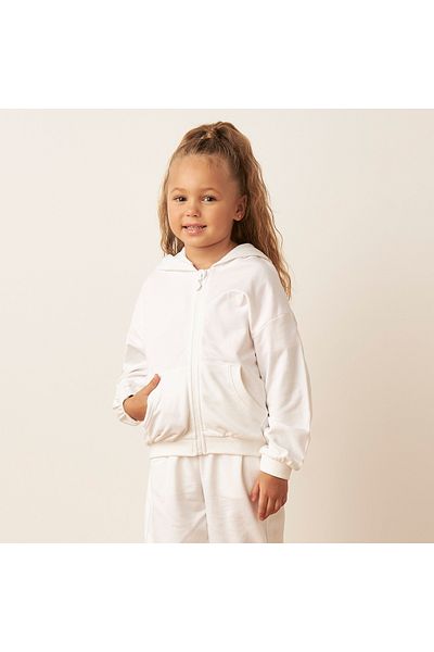 Juniors Solid Hoodie with Pockets and Long Sleeves