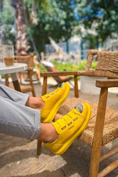 Chekich Ch251 - Crt Mirror Men's Shoes Yellow