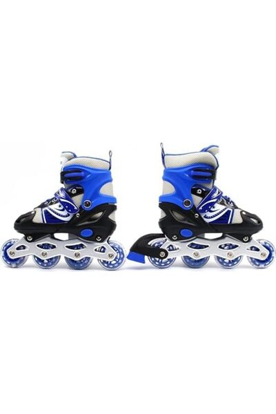 Türkiye Skates Adjustable Size Roller Skates with Flashing Wheels for Outdoor Indoor Children Skate Shoes fo