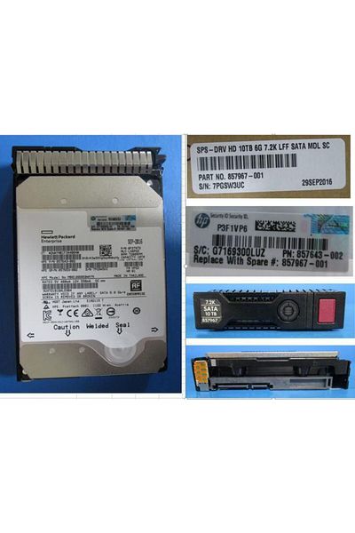 HP Enterprise HD 10TB 6G 7.2K LFF SATA MDL, 857967-001