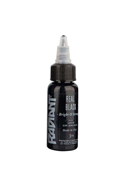 Genel Markalar Real Black - Radiant Tattoo Dövme Boyası - 1oz/30ml