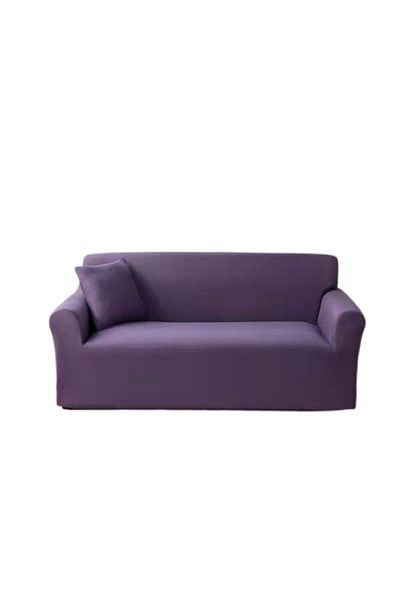 OEM Husă elastică pentru canapea, Comfort Uni, elastan, L-3 locuri, 185x230cm, Lila