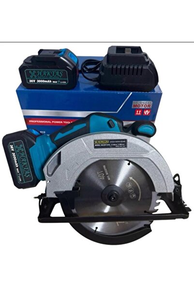 HAKTAŞ high tech & superquality Haktaş Şarjlı Ahşap Sunta Kesme Makinesi (Çift Akülü)