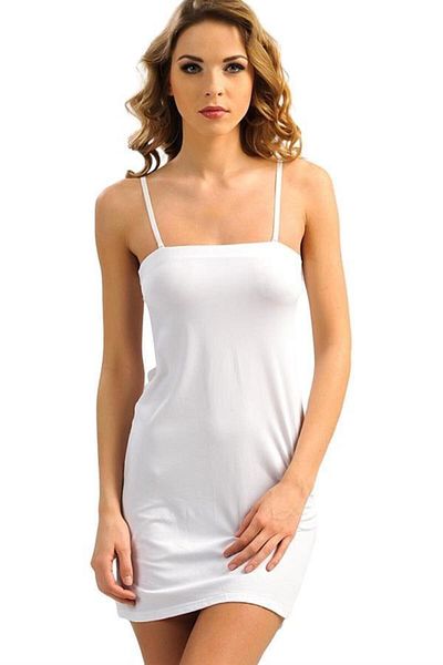 Markano Women's Micropolyamide Fabric Strapless Short Dress with Removable Straps Petticoat (0609)