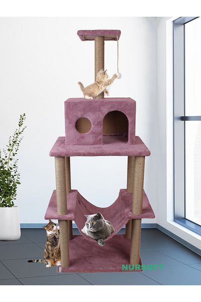 Nursoft Zooplus Tower XXL Cat Scratching and Playing House Platform