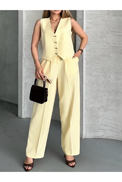 Melek Bebeğim Жилет з бантиком і ґудзиками