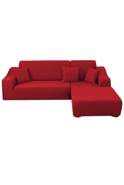 OEM Elastic Cover for Corner Sofa, Uni, 140x180cm/180x230cm, Red