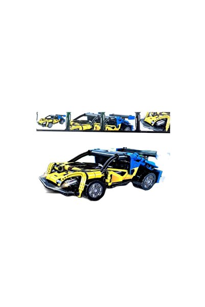 CHIRASO Sports car construction set, 242 pieces, yellow