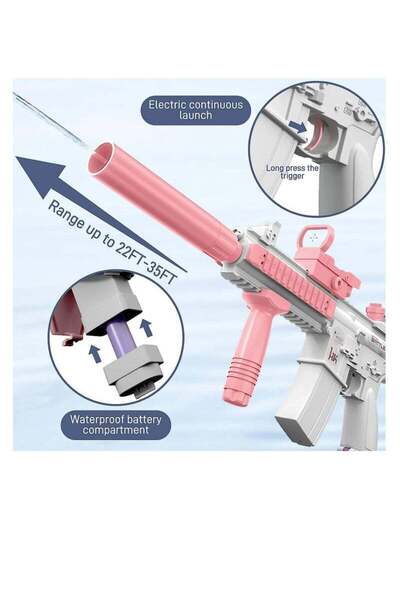 Yelajoy Electric Water Blaster for Pool Parties, Long Range 32FT, High Capaci...