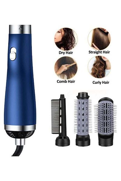 COOYA 3 in 1 Hair Styler Hot Air Ion Dryer Brush,750 W,With Three Interchangeable Brush,22x4cm,for Women