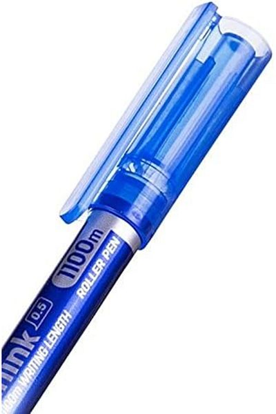 Deli Roller Pen .5mm Black, 12 Pcs