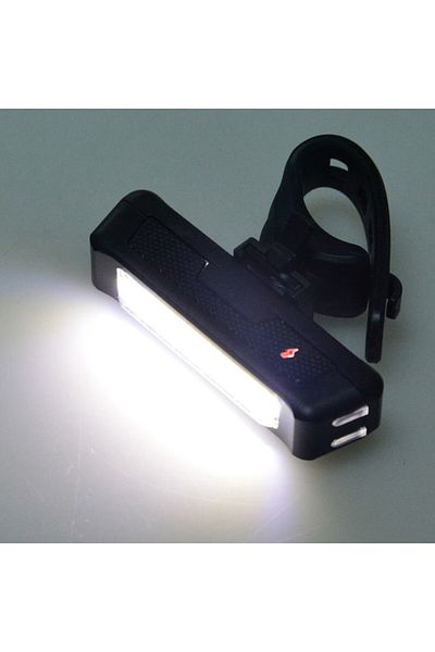 Carsons Comet LED Rechargeable USB Front Bike Light, 6 Lighting Modes, Black