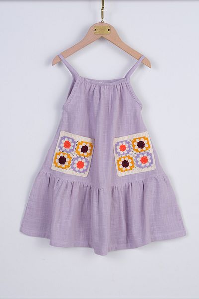 Bondberro Φόρεμα Flamed Muslin για κορίτσια 100% βαμβάκι οργανικό