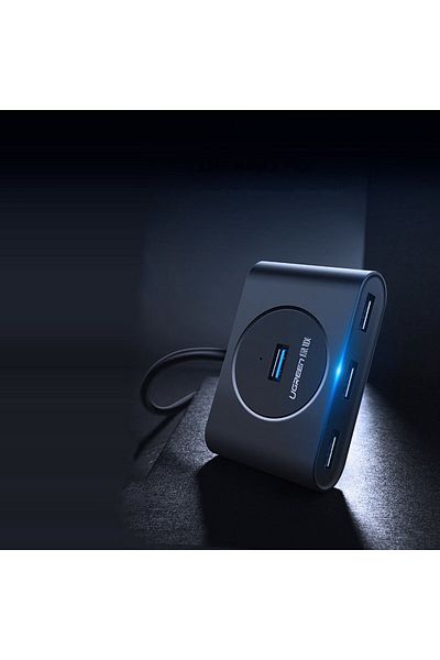 Ugreen Cablu splitter USB HUB la 4x USB 3.2, 0,5 m, negru