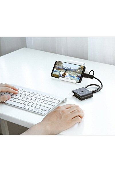 Ugreen Cablu splitter USB HUB la 4x USB 3.2, 0,5 m, negru