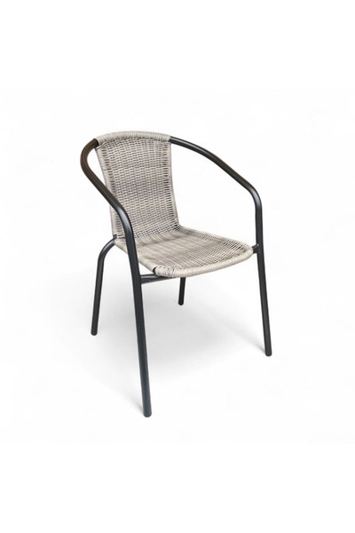babilconcept Tokyo Rattan Gri Sandalye