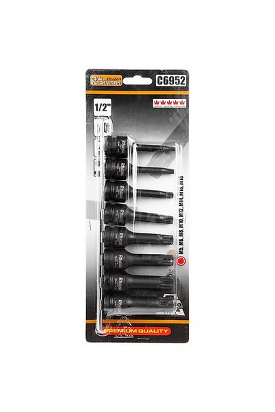 richmann exclusive Spline impact socket set, M5-M18, 1/2&#8221;, Richmann Exclusive