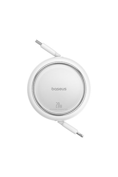 Baseus Kabel przewód zwijany Free2Pull USB-C - iPhone Lightning 20W 1m - biały