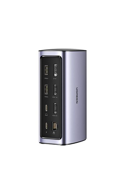 Ugreen 12w1 Wielofunkcyjna stacja dokująca adapter HUB CM555 - szara