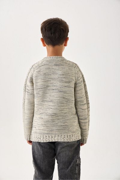 Nisrakids Boy's Knitwear Sweater - Long Sleeve and Relaxed Fit Model