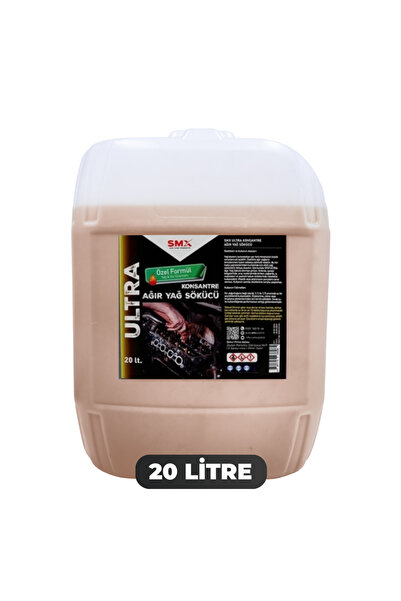 SMX Ultra Konsantre Ağır Yağ Sökücü 20 Lt MOTOR VE PARÇA YIKAMA SIVISI