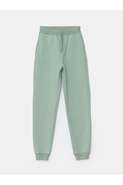 LC Waikiki LCW Kids Beli Lastikli Kız Çocuk Kalın Jogger Eşofman Altı