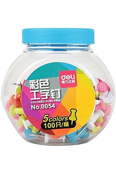 Deli E0054 Push Pins Candy Jar Package For Nice Display