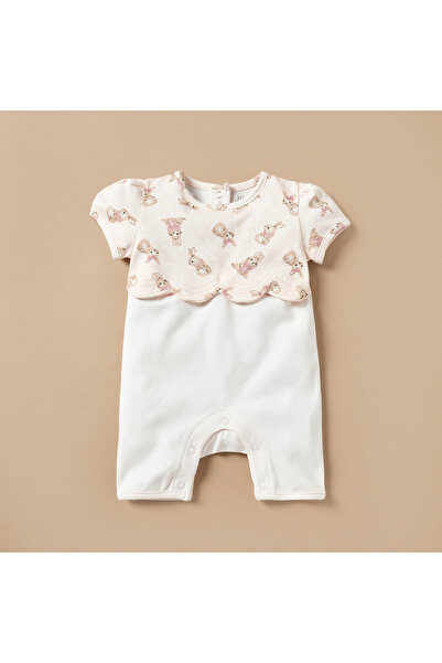 Juniors رومبير بطبعة أرنب مع إغلاق بأزرار