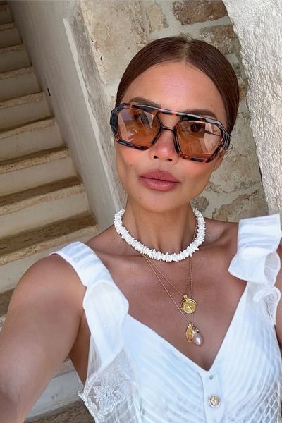 MACERATİ Wuhle Leopard Brown Unisex Sunglasses