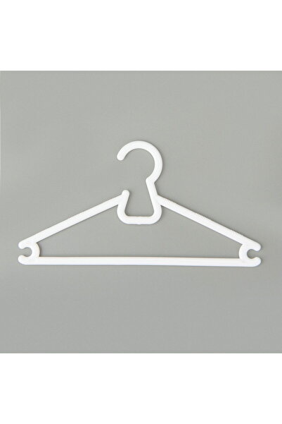Decobella 6-Piece Children's Plastic Clothes Hanger - White