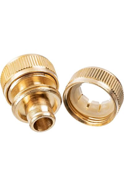 richmann Quick coupling, with stop, brass, 1/2&#8243;,