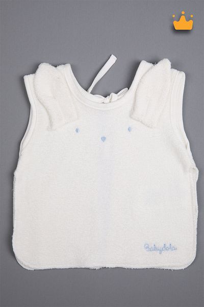 Babydola Prosop pentru mâncare pentru bebeluși și baveță Bavete cu spatele închis, absorbant de transpirație, albastru 11659