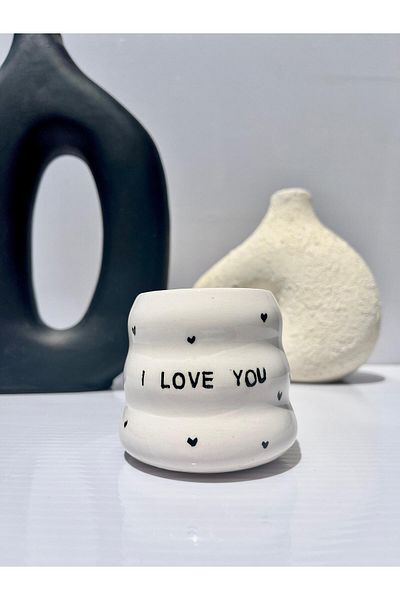 AYLEFE HOBBY I Love You Ceramic Handmade Bubble Cup 200ml