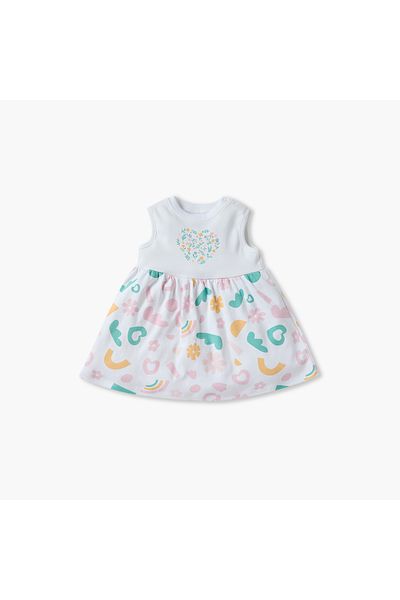 Juniors Printed A-Line Dress - Set of 2