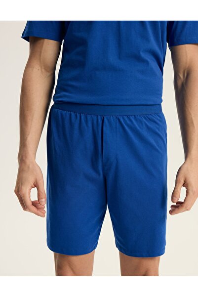 Henderson Set pijama scurtă pentru bărbați HOMME, format din două piese, tricou și pantaloni scurți cu inscripții 3D | Scribe