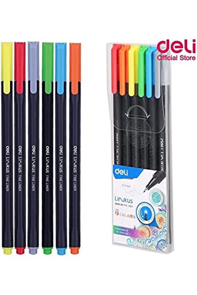 Deli Links Fine Liner Coloring Case - 6pc