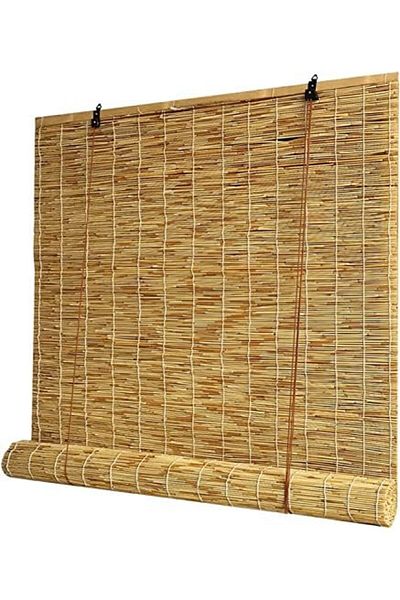 genric FFD 100x200cm Bamboo Blind w/ Roller Accessories Bamboo Window Curtain