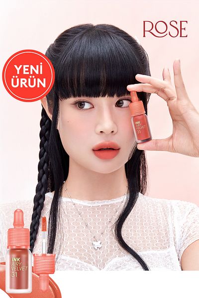 PERIPERA Tint Ink Airy Velvet with Long Lasting and Mild Formula Velvet Finish (31 Mild Rose)