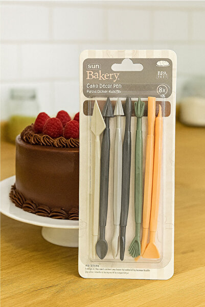 SİHİRLİ AYAKLAR 8Pcs Cake Decorating Pen 16 Different Tips Cake Decorating Decorating Shaping Pens Pastry Shop Set