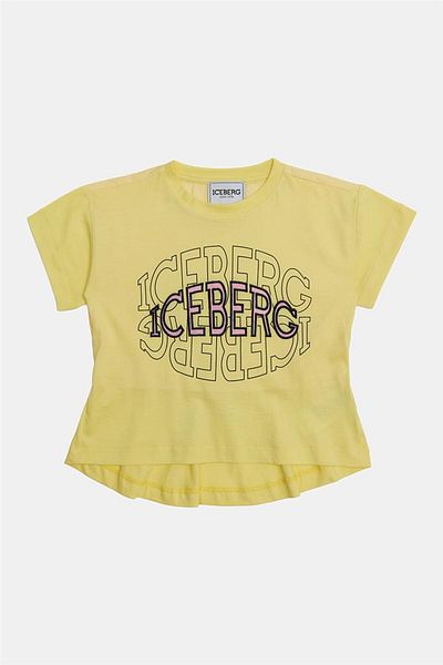 Iceberg فتاة تي شيرت أصفر