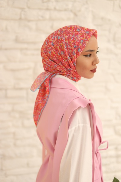 Silk Home وشاح من القطن الناعم على شكل زهرة صغيرة - 73030 - 55