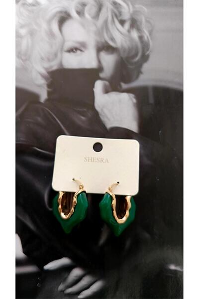 whitelove Shesra Yeşil Taş Küpe